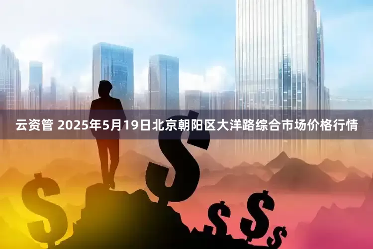 云资管 2025年5月19日北京朝阳区大洋路综合市场价格行情